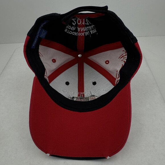 Antique Tractor Show Embroidered Cap 2017 Stockholm MN 10th Red Black Flames - Picture 6 of 10